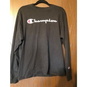 Men’s black long sleeve Champion Shirt